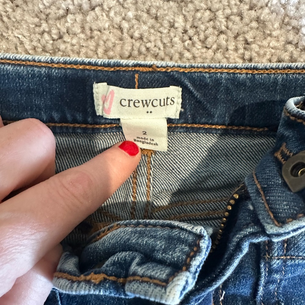 Crew cuts Toddler wide leg denim jeans
